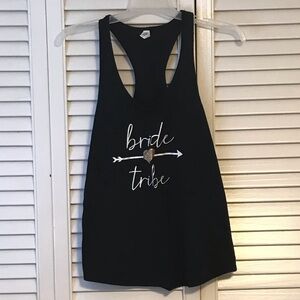 Aqua Black Sleeveless Tank Top